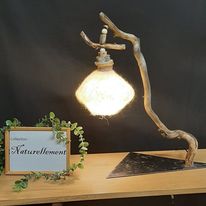 Lampe en bois